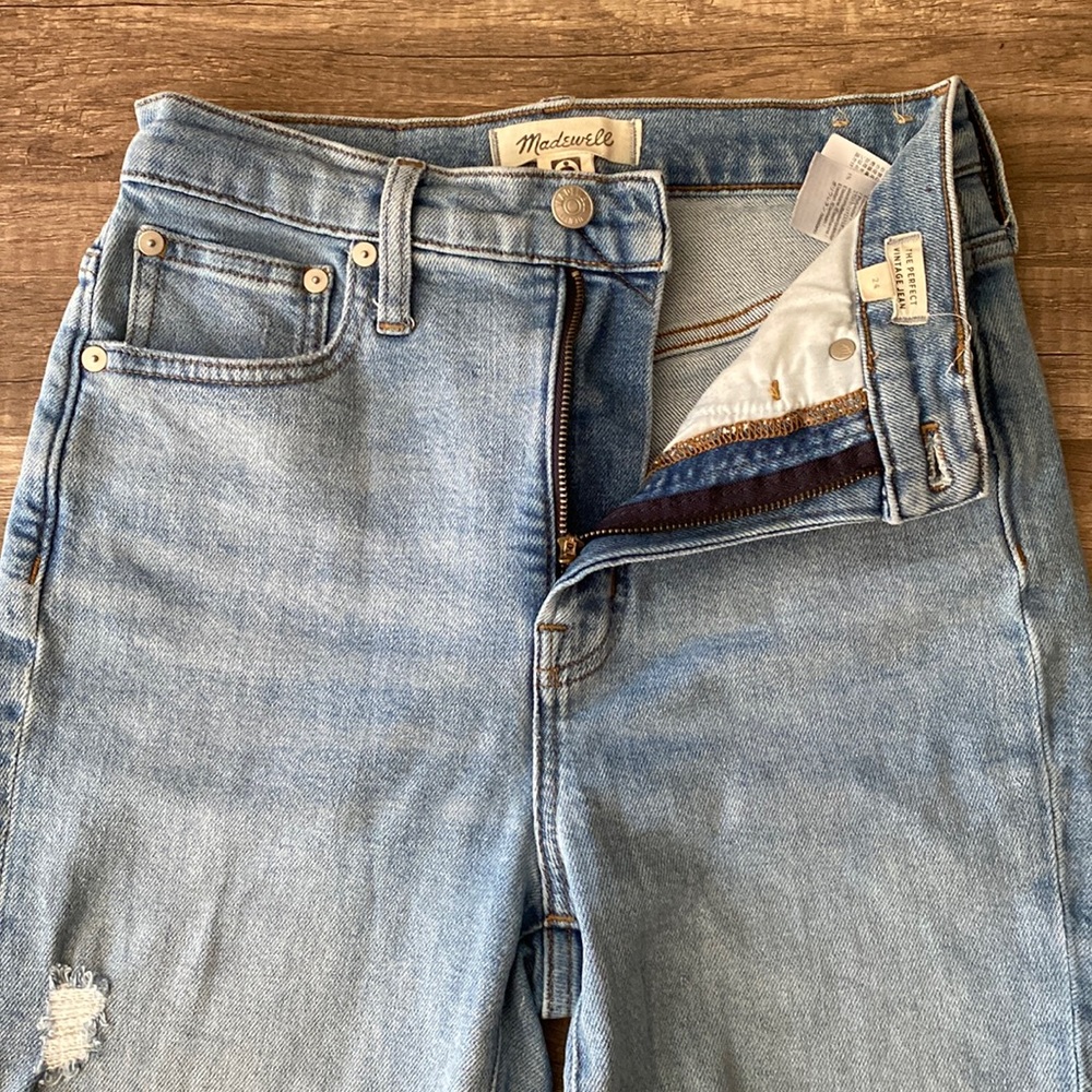 Madewell The Perfect Vintage Jean in Coffey Wash: Worn-In Edition size 24 - Picture 8 of 16